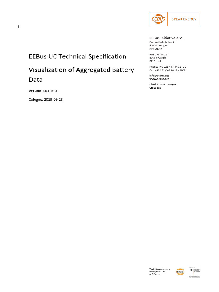 EEBus UC TS VisualizationOfAggregatedBatteryData V1.0.0 RC1 Public ...