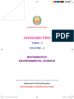 2nd STD Maths Environmental Science Term 1 English Medium