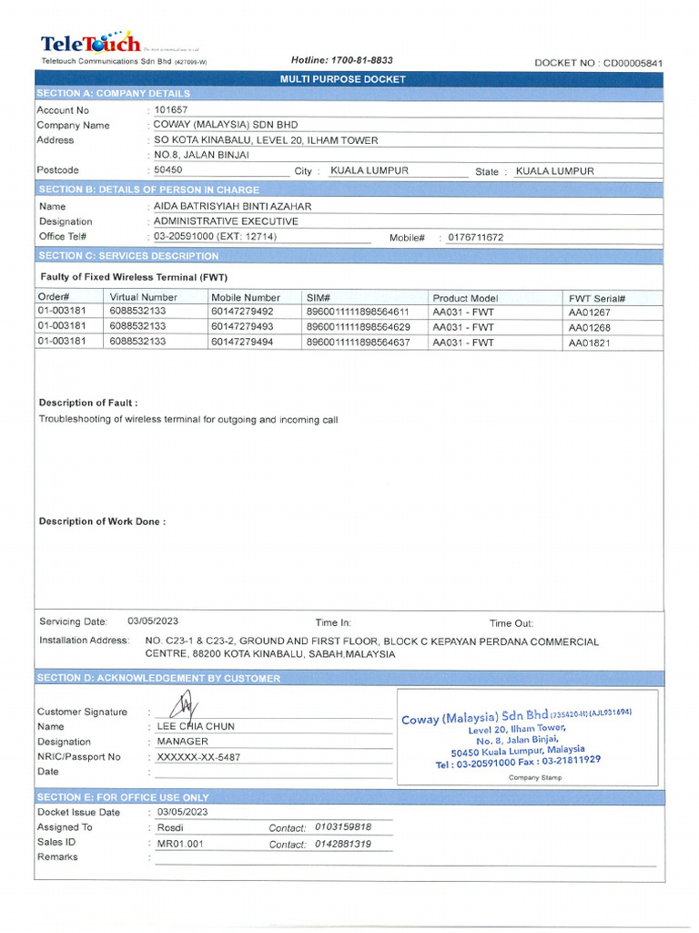 Docket So KK - Troubleshoot | PDF