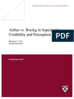 Airbus vs. Boeing in Superjumbos: Credibility and Preemption