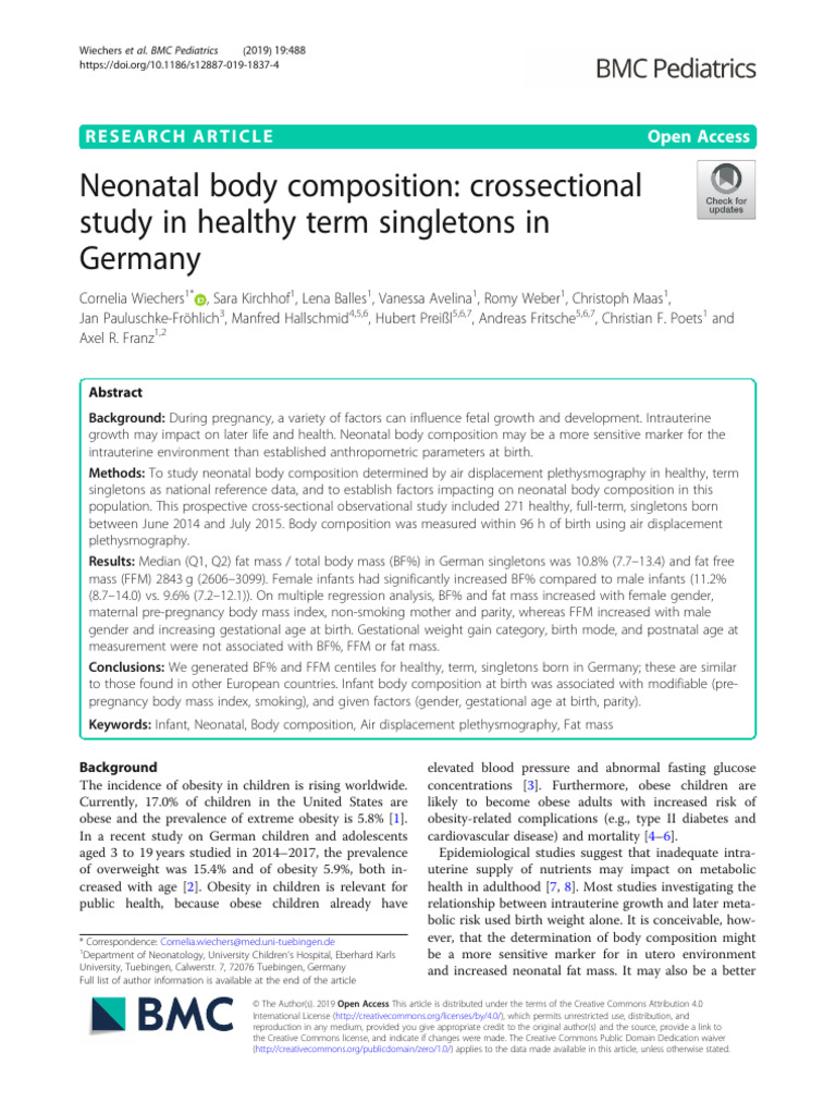 Jurnal Crossectional PDF Obesity Body Mass Index
