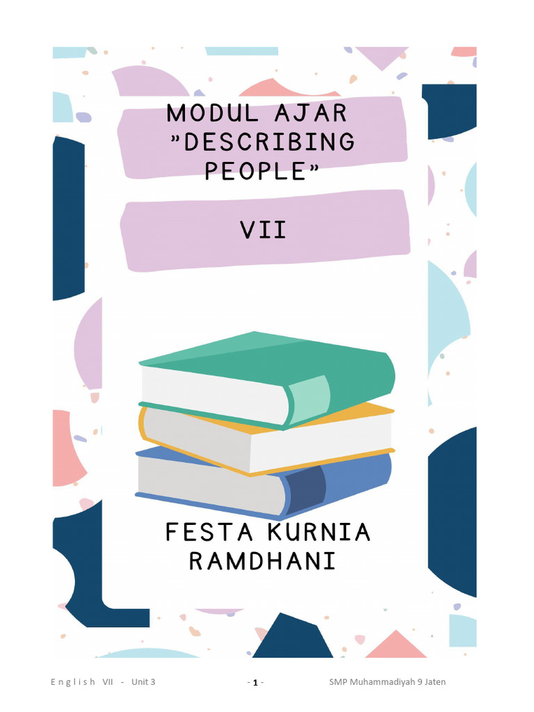 Modul Ajar Descriptive Text SMP Kelas 7 | PDF | Seni & Disiplin Bahasa