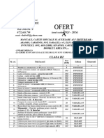 Oferta de Pret Auxiliare Si Manuale - Cl. III (2023-2024)