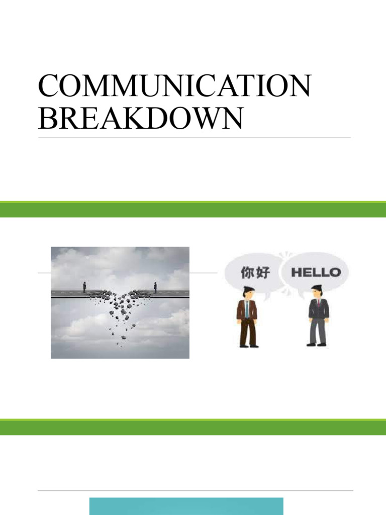 Understanding Communication Breakdowns | PDF | Communication | Psychology