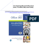 Solution Manual For Exploring Microsoft Office Excel 2019 Comprehensive 1st Edition Mary Anne Poatsy