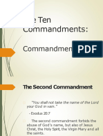 Commandments 2ND and 3RD