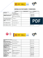 LISTADO de EMPRESA - Fontaneriay Ferreteria 1HECHO