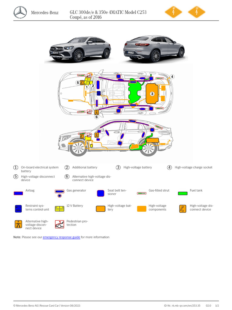 GLC Battery and Electrical System Guide | PDF | High Voltage | Mercedes ...