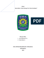 Esai "Sustainable Innovation: Clean Energy For Clean Surabaya"