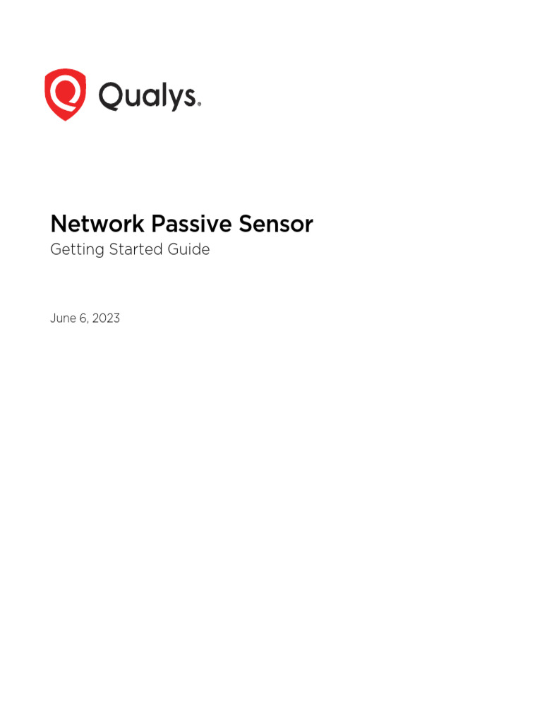 Qualys Network Passive Sensor Getting Started Guide PDF Ip Address