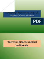 Evaluare Prezentare Metodă