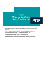 ISO Management Systems Webinar Clause 8 Operations Slides