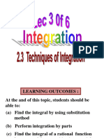 Lecture 3 of 6 Topic 2 Integration