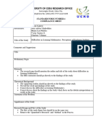 Research Standard Form