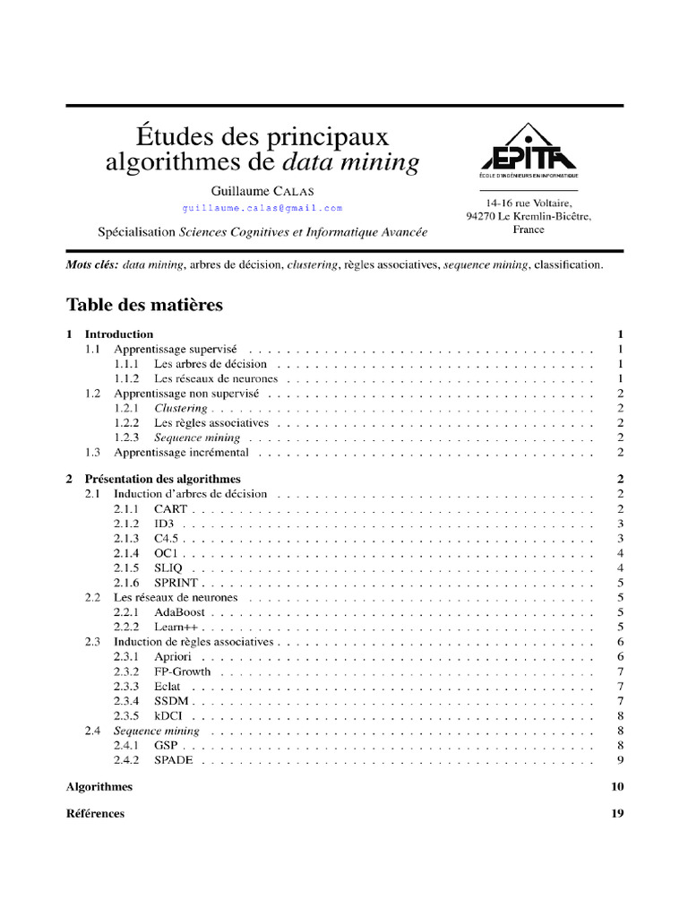 Data Mining Algorithms | PDF