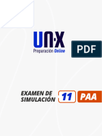 Examen PAA 11 - UnX - Matemáticas