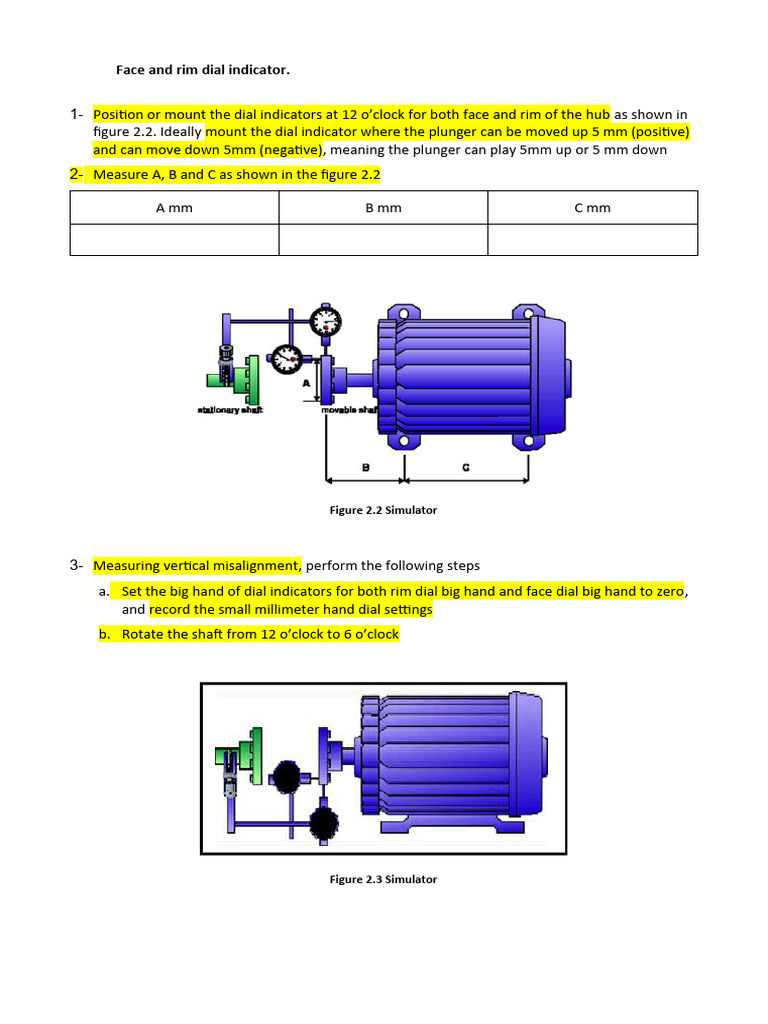 Face Rim Procedure | PDF
