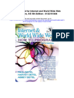 Solution Manual For Internet and World Wide Web How To Program 5 e 5th Edition 0132151006