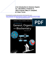 Solution Manual For Introduction To General Organic and Biochemistry 12th Edition Frederick A Bettelheim William H Brown Mary K Campbell Shawn o Farrell Omar Torres Is