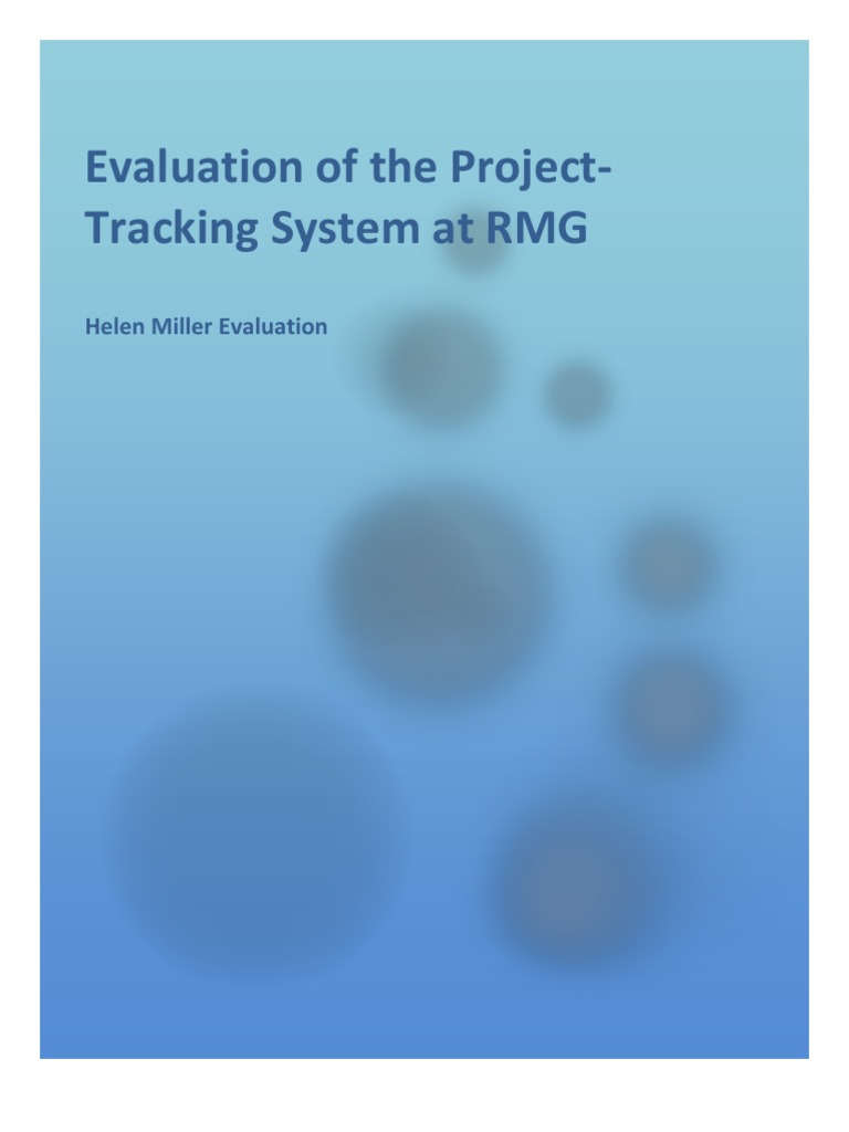 RMG Project Tracking System Evaluation | PDF | Survey Methodology ...