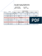 Jadwal Mengajar