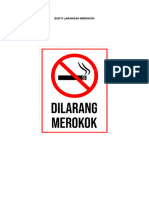 Stiker Larangan Merokok