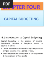 Chapter Four Capital Budgeting