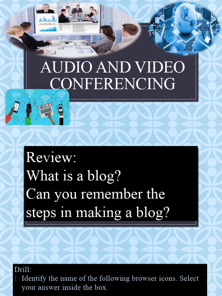 Audio and Video Conferencing PDF Videotelephony