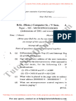 Microprocessor Question Paper 2010