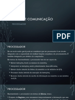 Redes de Comunicação: Processador