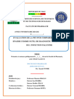 Evaluation de La Pet-Pcr Comparee A La Goutte Epaisse Comme Outil de Diagnostic Moléculaire de L'Infection Palustre