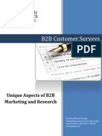 B2B Customer Surveys