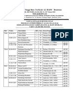 Jadwal Kuliah Sekolah Tinggi Ilmu Tarbiyah AL-1