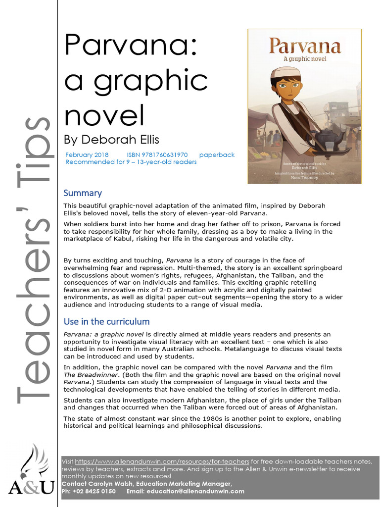 Parvana: A Graphic Novel Overview | PDF | Afghanistan | Taliban