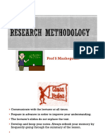 Chapter 2 Research Methodology - Notes