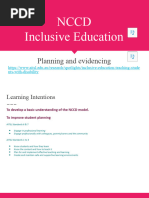 NCCD Evidence and Adjustment Examples | PDF | Caregiver | Learning