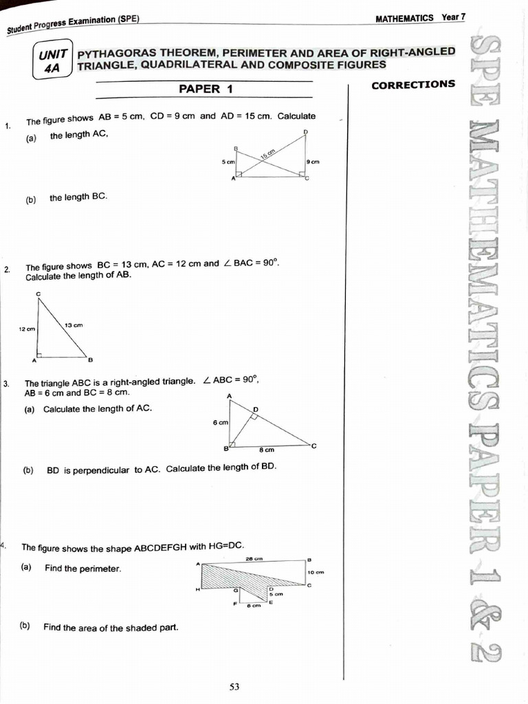 Spe Maths Y7 & Y8 | PDF