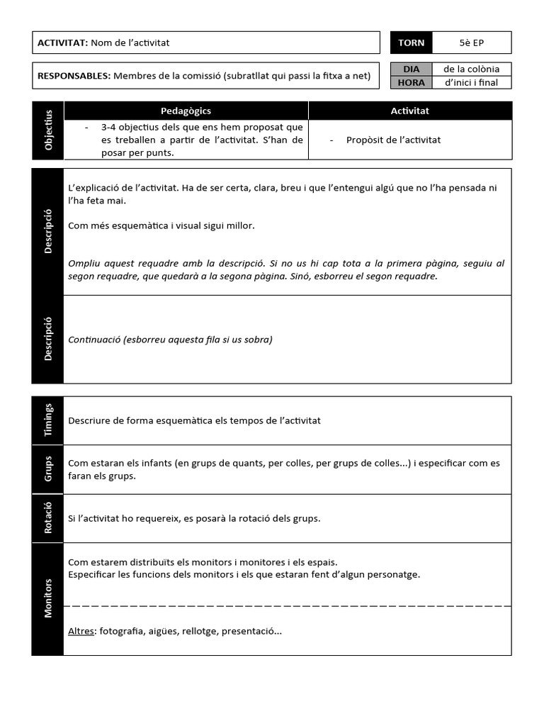 Plantilla Fitxa GCCC Colònies | PDF