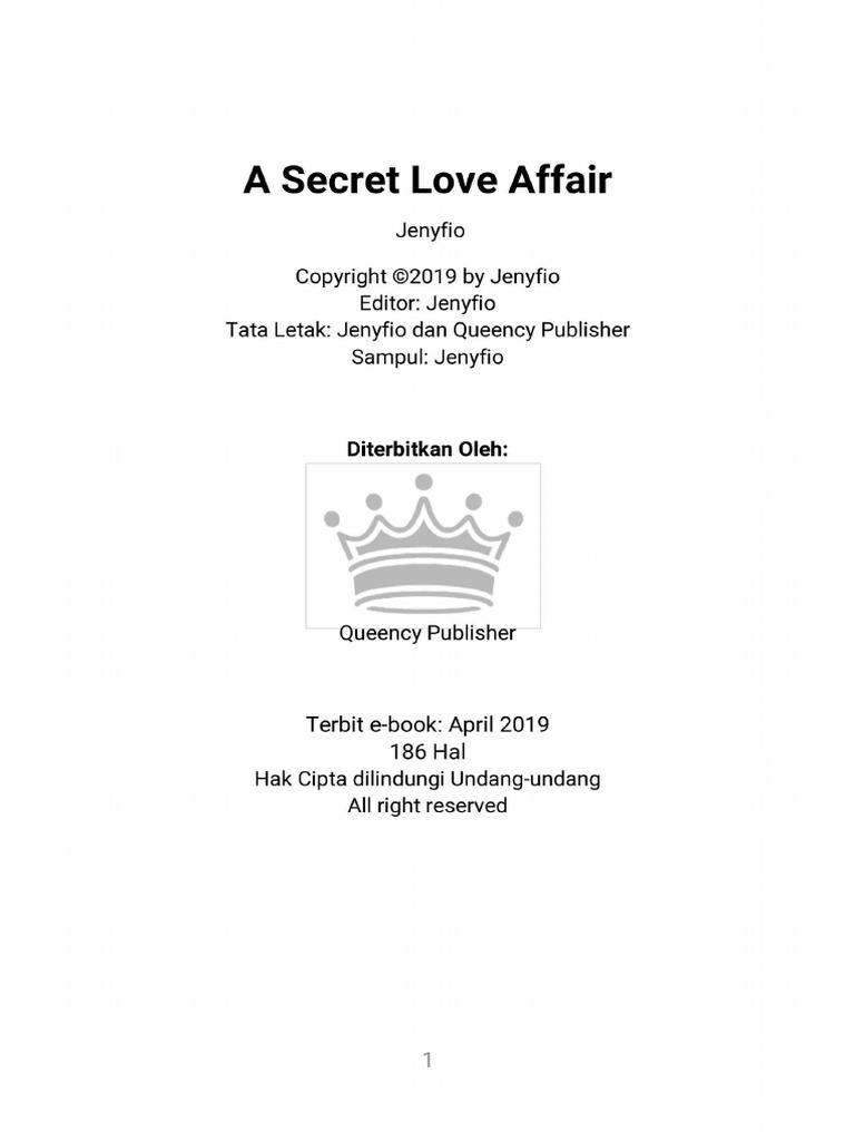 Jenyfio A Secret Love Affair PDF