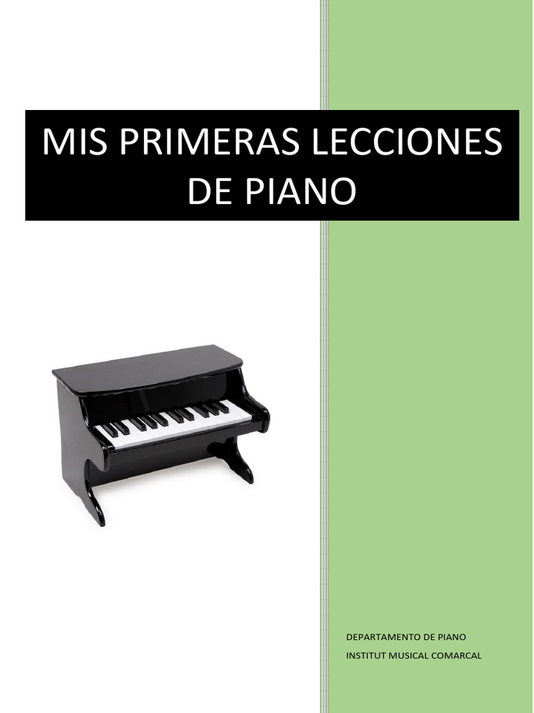 Primeras Lecciones de Piano | PDF