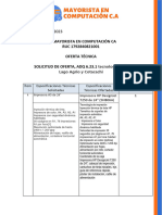 OFERTA TECNICA SOLICITUD, ADQ 6.23.1 Tecnología FMS Lago Agrio y Cotacachi