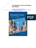 Solution Manual For Marketing The Core 8th Edition Roger Kerin Steven Hartley