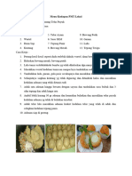 Resep PMT Tanggal 28 Agustus 2023