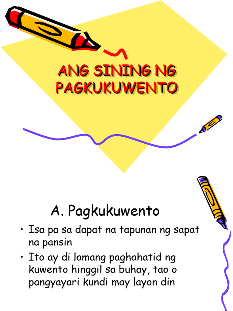 Ang Sining NG Pagkukuwento | PDF