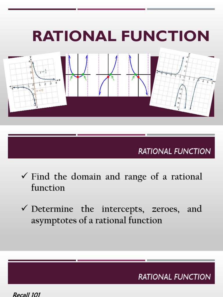 Rational Function | PDF | Asymptote | Function (Mathematics)