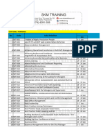 SKM Training - Jadwal Pelatihan Tahun 2022