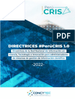 Directrices - PerúCRIS - Versión 1.0 - Mayo2022