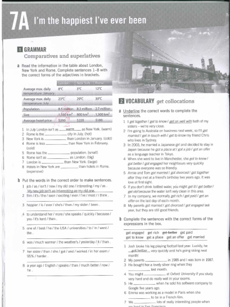 Empower B1 Workbook-Unit 7 - 9 | PDF
