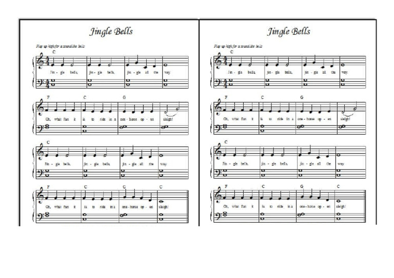 jingle bells facile PDF