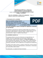 Guia de Actividades y Rúbrica de Evaluación - Unidad 1 - Tarea 2 - Historia y Teorías de La Administración